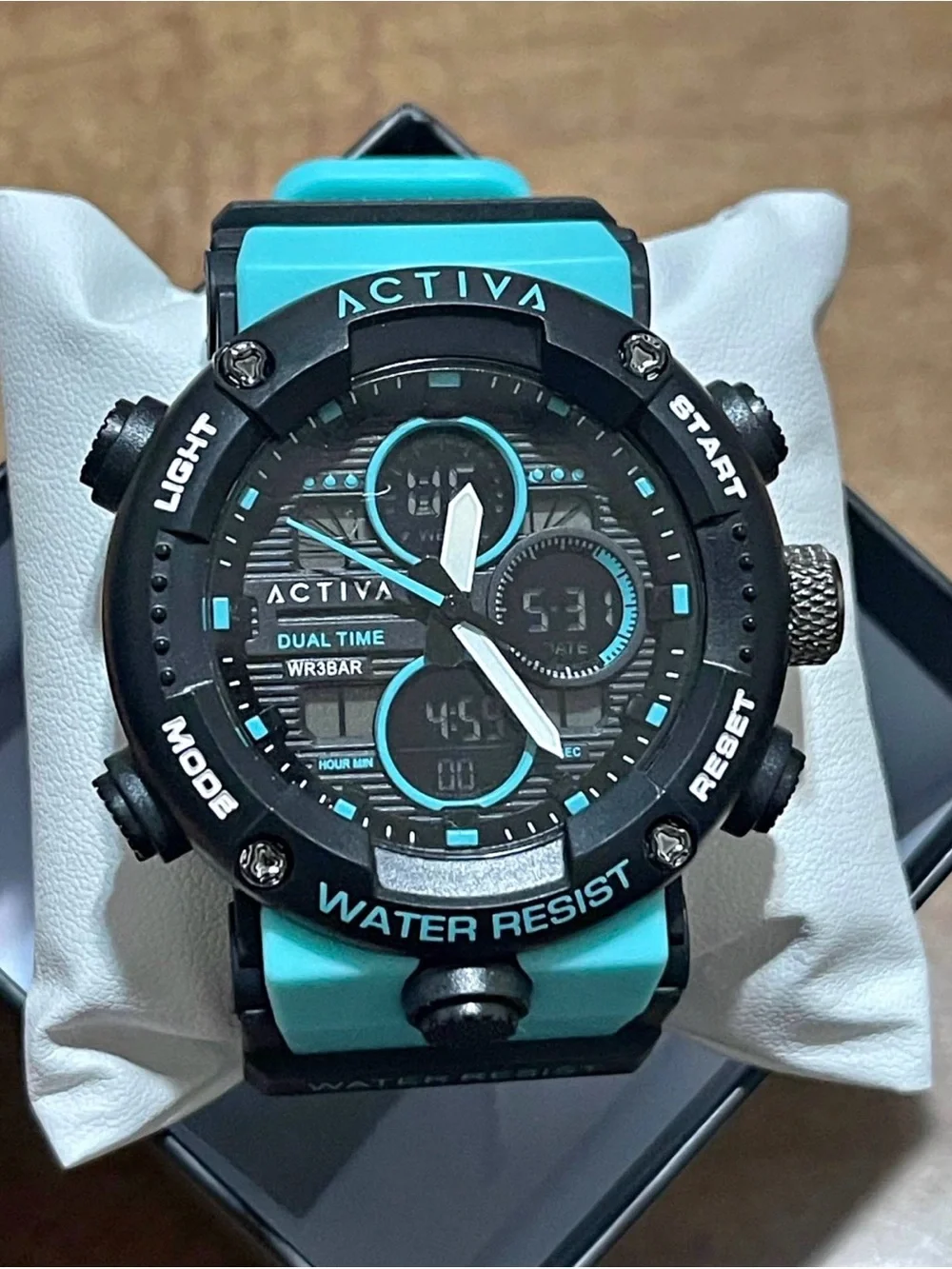 Activa X Invicta Digital Analog Men's Watch - 52mm. Teal. Blue new